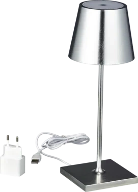 Zafferano Poldina Pro Mini Cordless Lampe Sølv