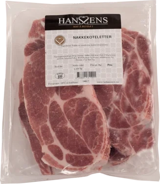 Nakkekoteletter Ca.1kg Frys Hanssens