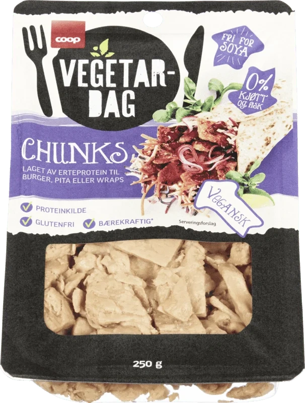 Coop Vegetardag Chunks 250g