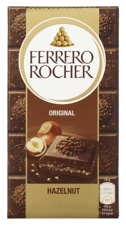 Ferrero Rocher Tablet Melkesjokolade 90g