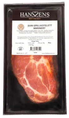 Nakkekoteletter Marinerte av Svin