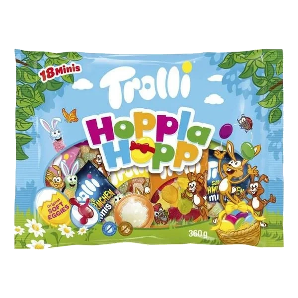 Hoppla Hopp Fruktgummi - 18 Småposer