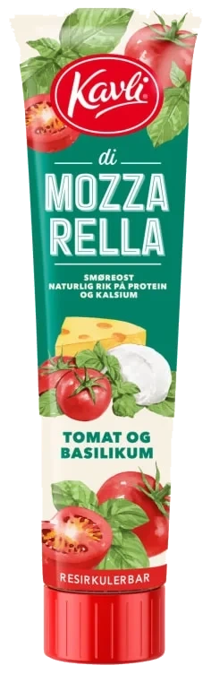 Mozzarella Tomat&Basilikum 175g Tube Kavli