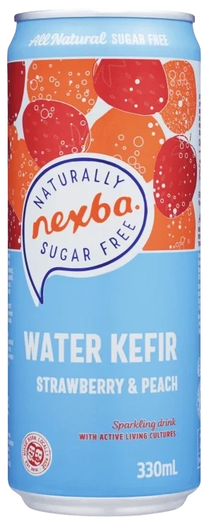 Nexba Water Kefir Strawb&Peach 0,33l boks