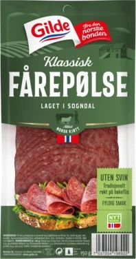 Fårepølse Skivet 150g Enh