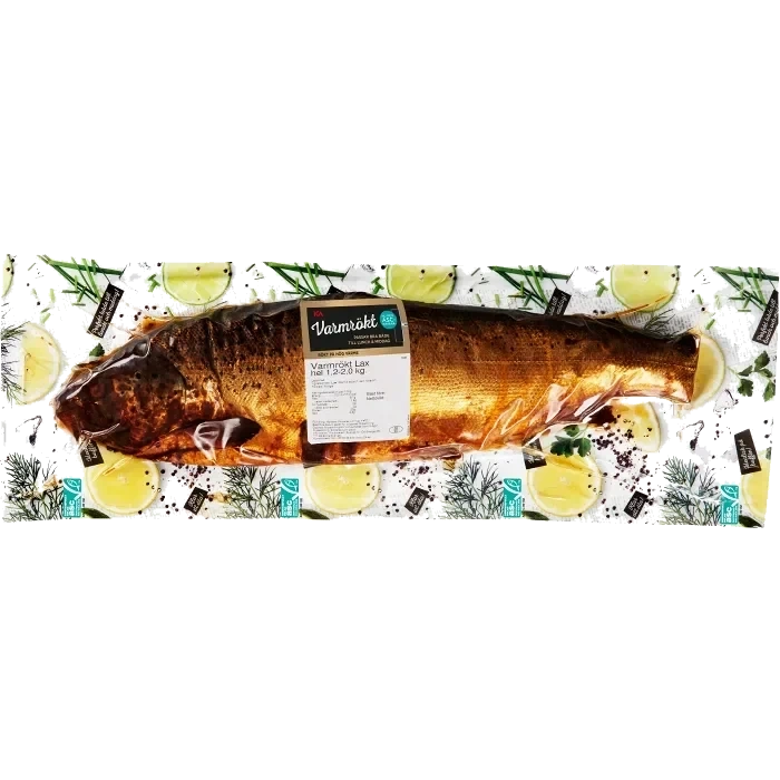Lax varmrökt hel ca 1.6kg ICA