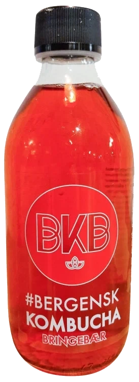 Berusende Bringebær Kombucha 330ml Bkb