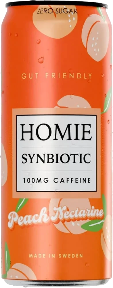 Homie Synbiotic Peach Nectarine Zero Sugar