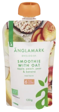 Smoothie Oat/banana/pear/peach/apple