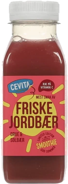 Jordbær Friske Smoothie 250ml Cevita