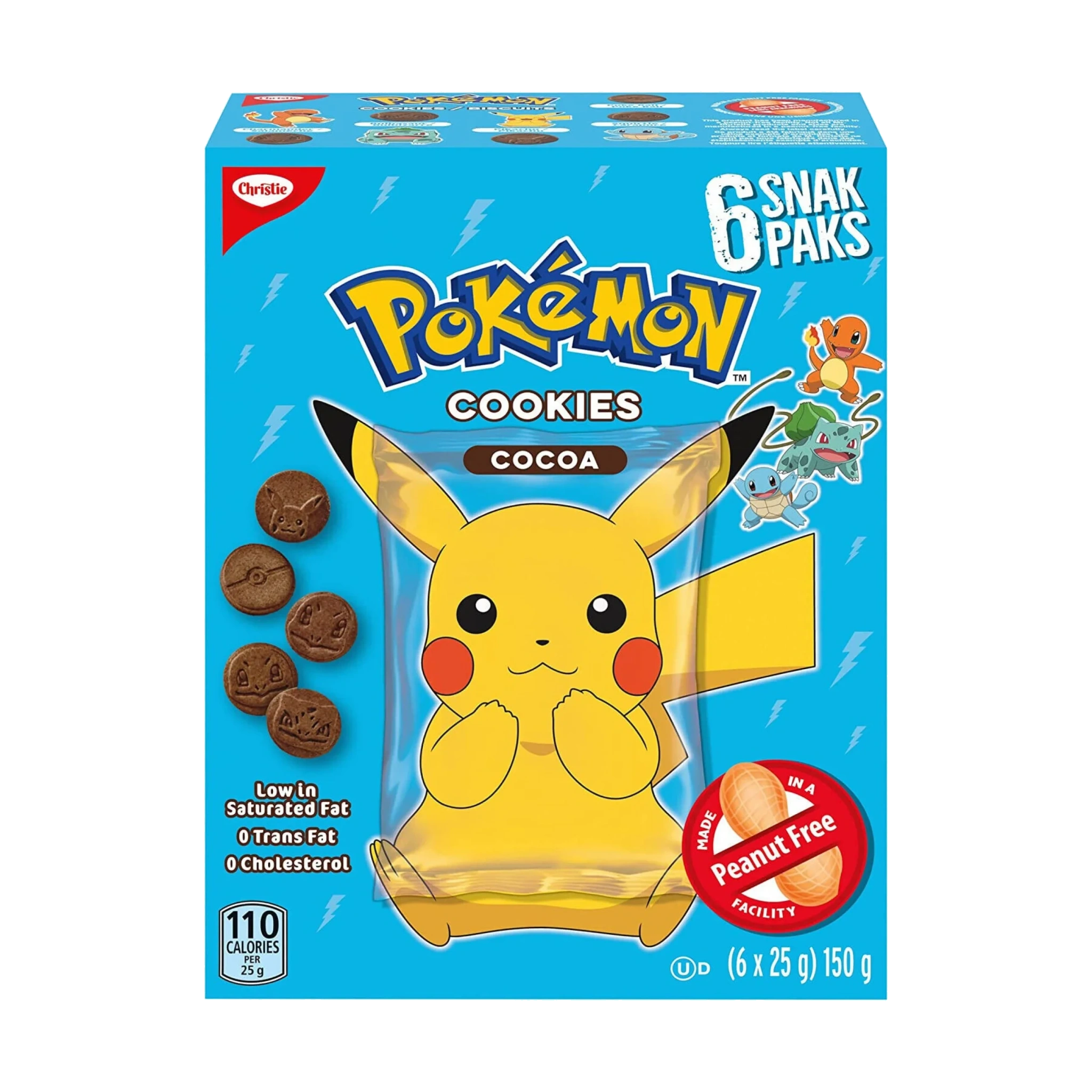 Pokémon Cookies Cocoa 6-pack 150 g DATOVARE