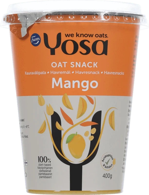 Fazer Yosa Havresnacks Mango 400g