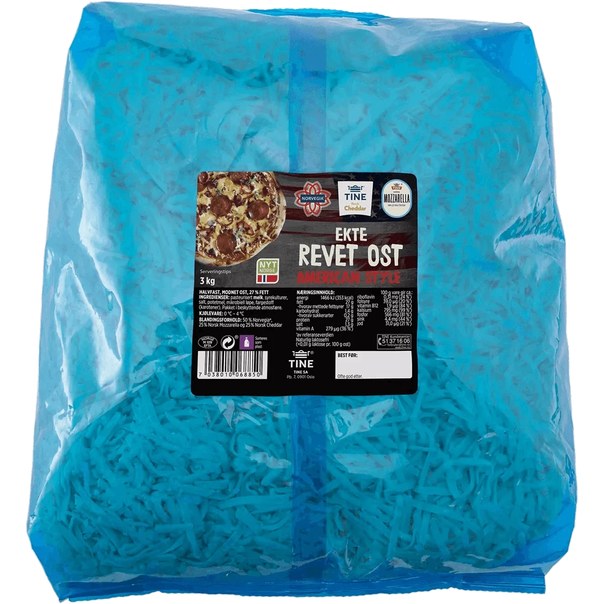 Pizzaost American Style 3Kg