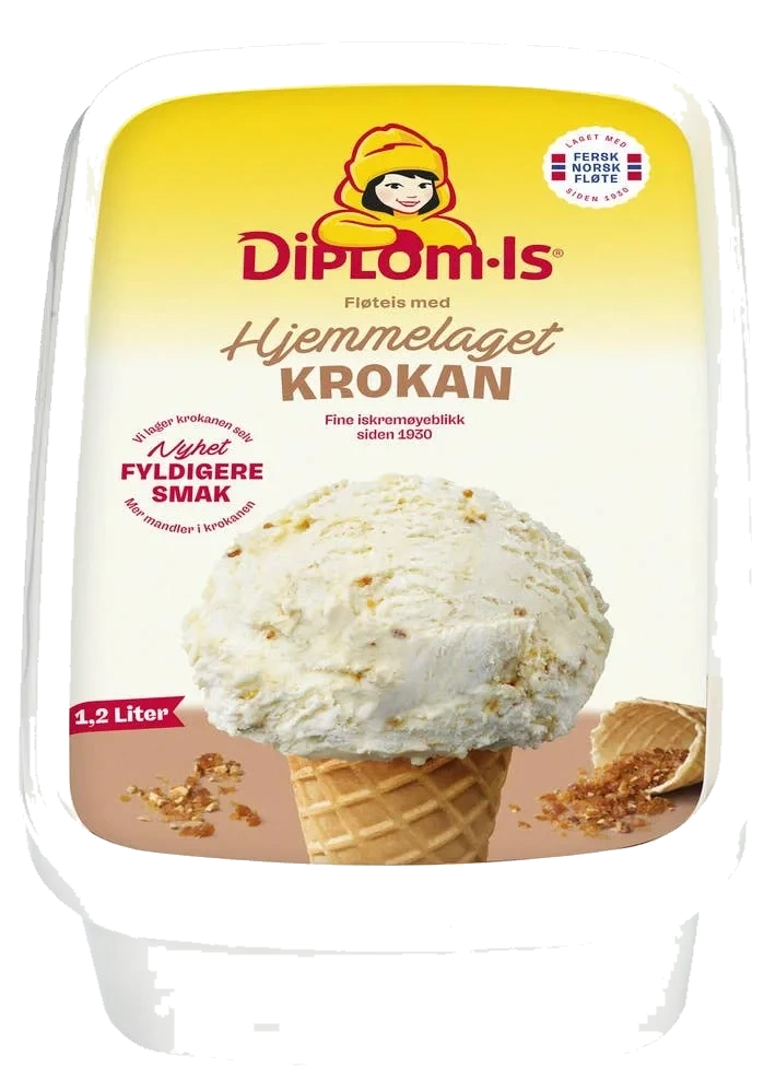 Fløteis krokan