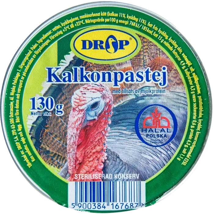 Kalkonpaté Halal 130g Drop