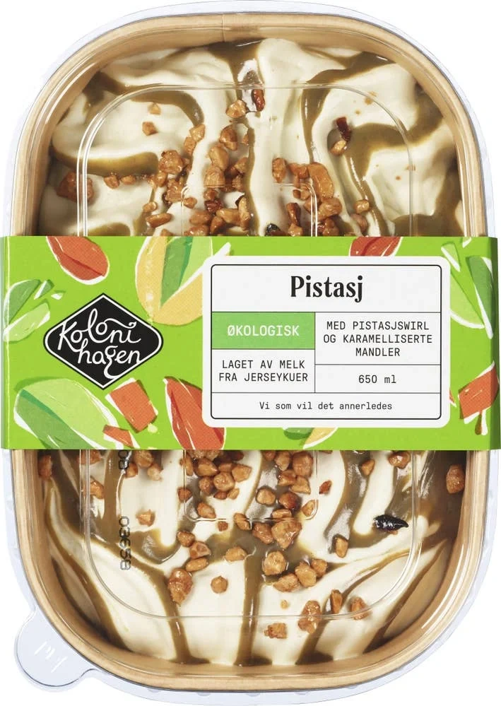 Økologisk pistasjiskrem