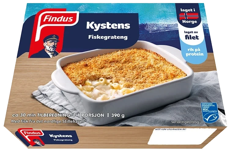Kystens Fiskegrateng 10x390g