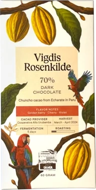 70% Echarate Dark Chocolate Vigdis Rosenkilde