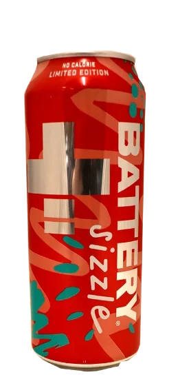 Battery Sizzle Jordbær u/Sukker 0,5l