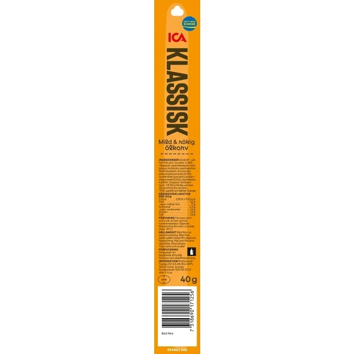 Ölkorv Klassisk mild och rökig 40g ICA