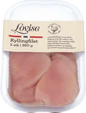 Kyllingfilet 2stk 360g Enh Lovise