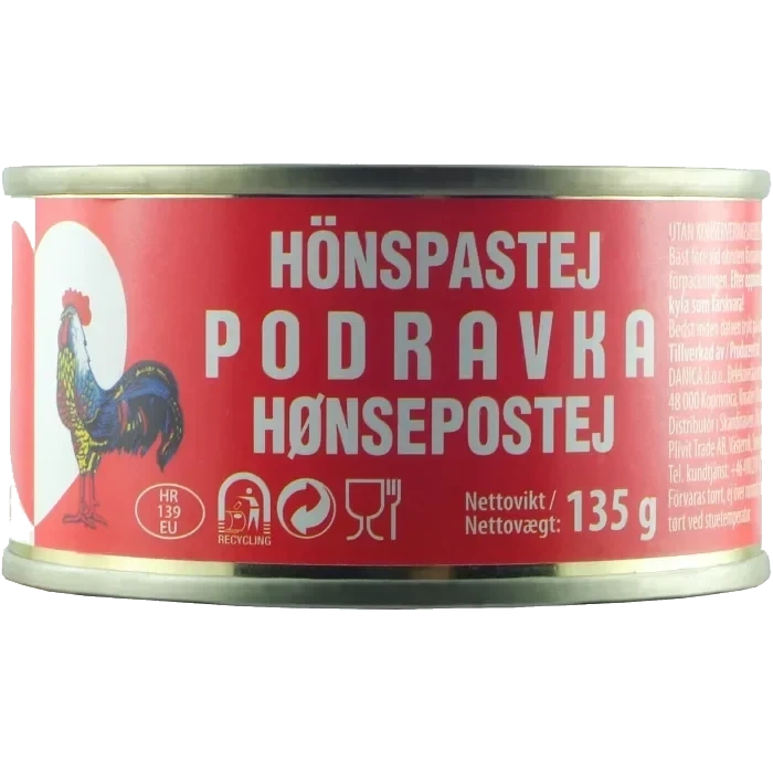 Hönspastej Classic 135g Podravka