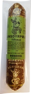 Reinsdyrpølse Spekepølse Ca 255g