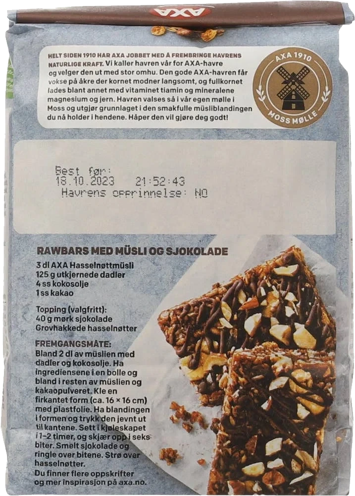 Hasselnøtt-müsli