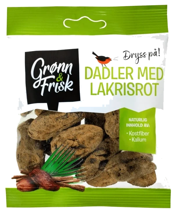 Dadler med Lakris 90g Grønn & Frisk