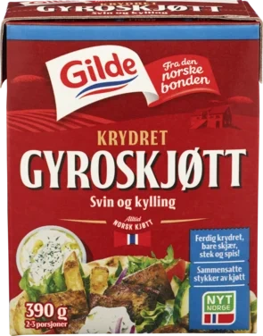 Krydret Gyroskjøtt 390g