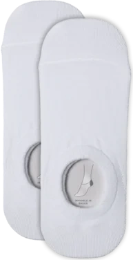 No Show Socks X2 White 37-40
