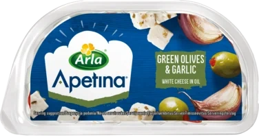 Apetina Snack Hvitløk/Oliven 100g Arla