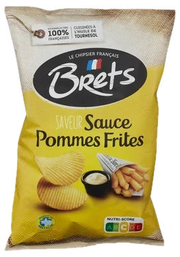 Potetchips m/Pommesfrites 125g Brets