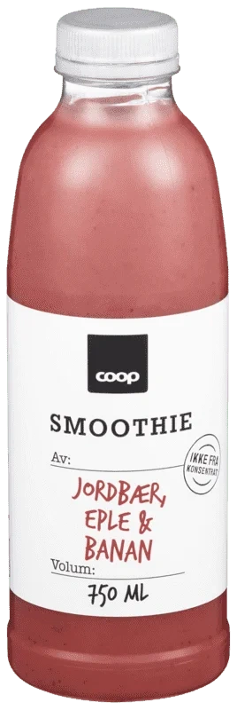 Smak Smoothie Jordbær og Banan 750ml