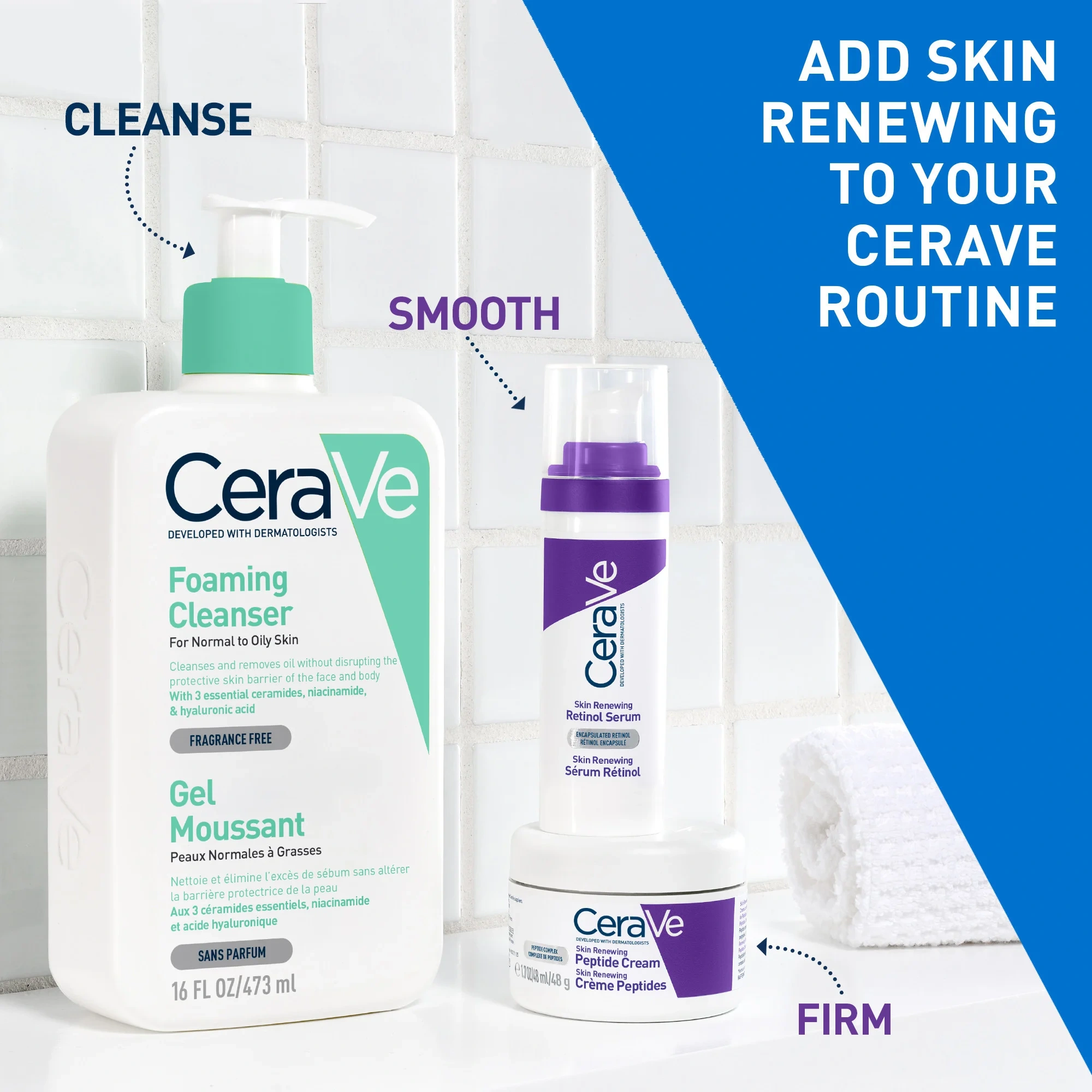 CeraVe Skin Renewing Peptide Cream, 48 g