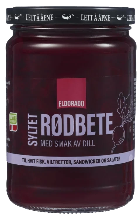 Rødbeter Syltet Strimlet m/Dill 360g Eldorado