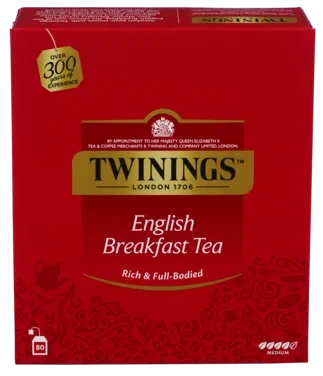 Twinings English Breakfast 80bg uten konvolutt