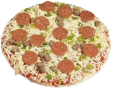 Stabburet Pizza m/kjøttboller&pepperoni 651g