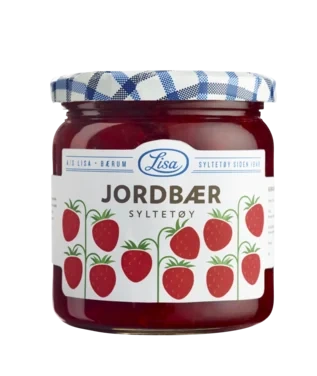 Jordbærsyltetøy 420 Gr Glass 60% Bær