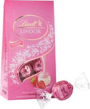Lindor Strawberry & Cream Praliner 137g