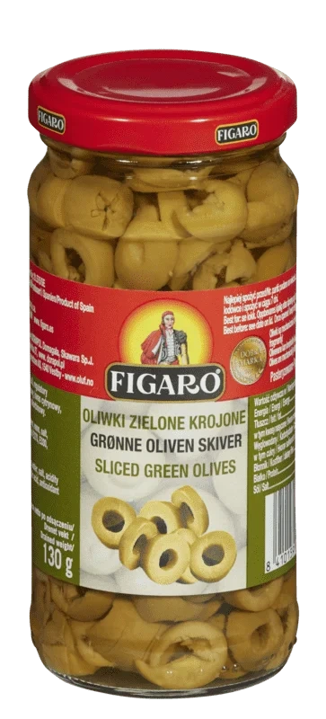 Oliven Grønn Skivet 240g Figaro