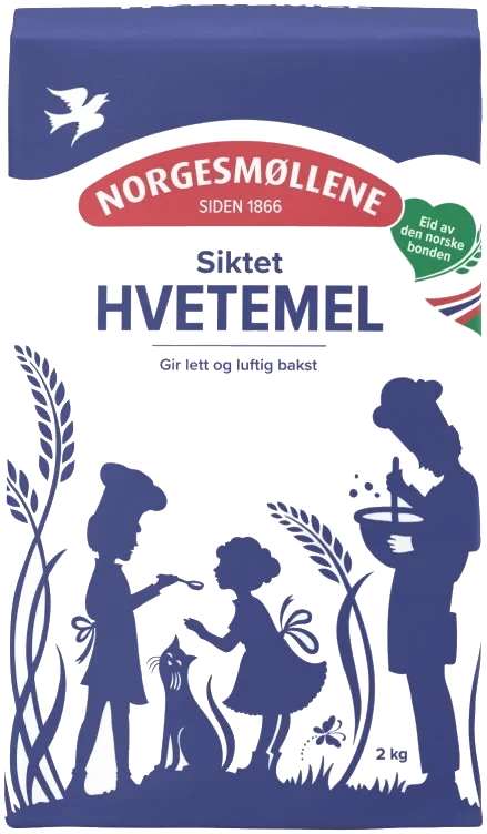 Hvetemel Siktet 4x2kg Møllerens