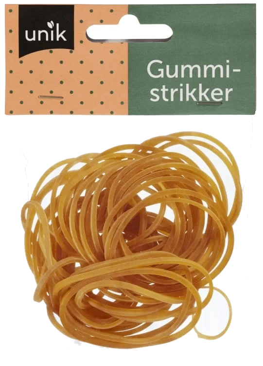 Gummistrikk Unik