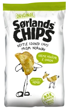 Sørlandschips Creme Fraiche 160g