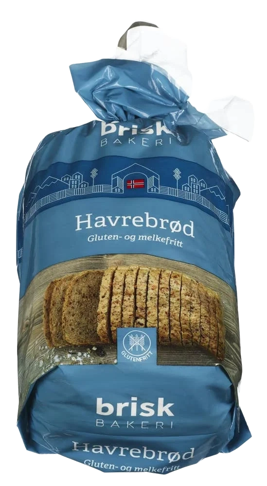 Glutenfri Havrebrød 500g Brisk Bakeri As