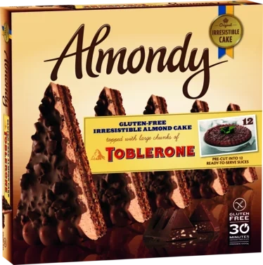 Mandelkake Toblerone Oppdelt Almondy
