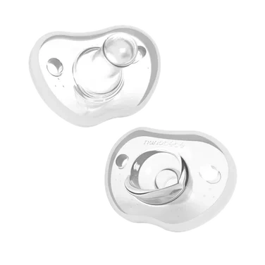 Nanobébé Flexy Silicone Smokker Hvit 2stk