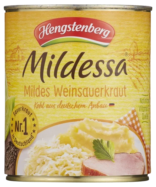 Sauerkraut Mildessa 770g Hengstenberg