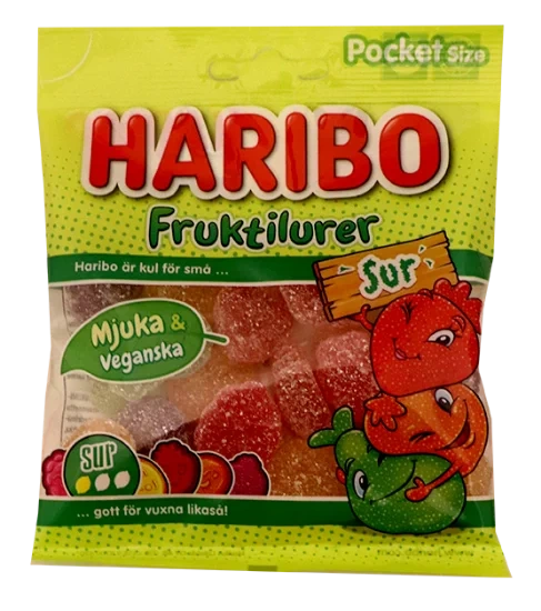 Haribo Fruktilurer Sur 75g
