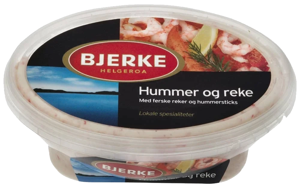 Hummer og rekesalat